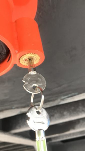 k pin lock key truck seal security