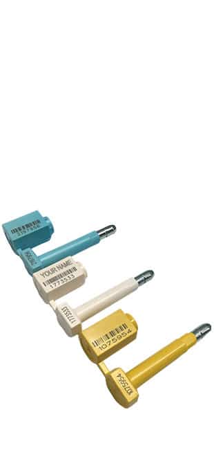 Security seals Tamper-evident seals Indicative seals Barrier seals High-security seals Bolt seals Container seals Truck seals Cargo seals ISO 17712 bolt seals High-security bolt seals Snap-on bolt seals Metal bolt seals